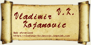 Vladimir Kojanović vizit kartica